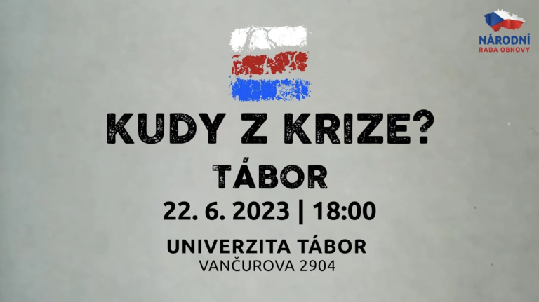 Kudy z krize 2 – konference odborníků NRO a jejich hosté – Táborská univerzita 22. 6. 2023